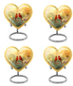 10-inch Cardinal Bird Heart Urn,