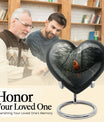 10-inch Cardinal Bird Urn, heart design cremation urn 