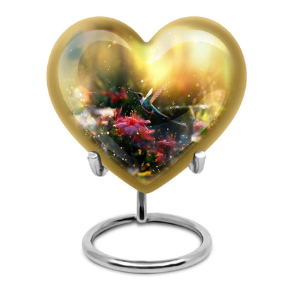 10-inch heart-shaped humming birds 