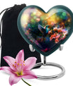 Hummingbird Heart memorial urn for adult male