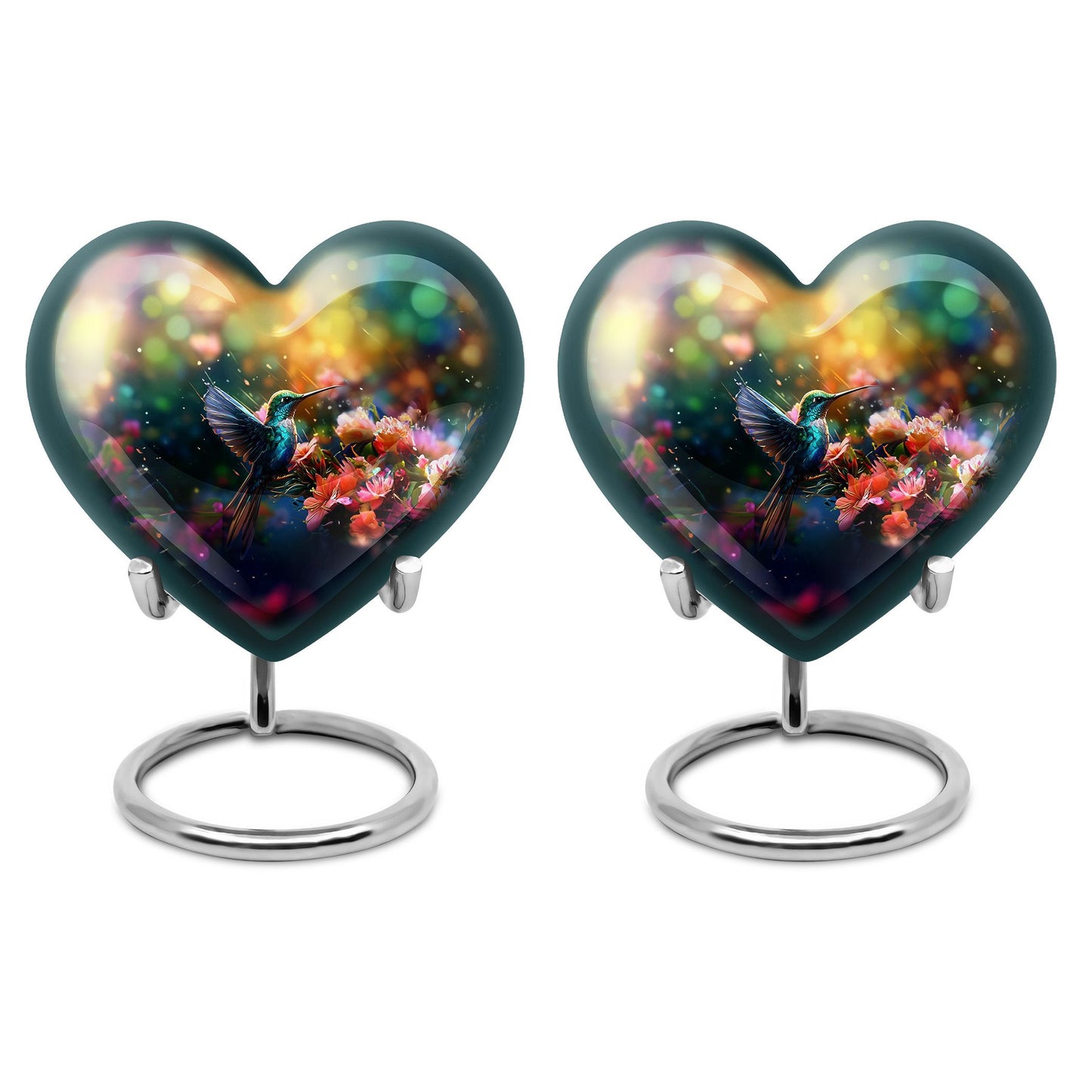 Hummingbird Heart memorial urn for adult male