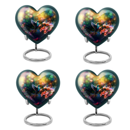 Hummingbird Heart memorial urn for adult male
