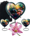 Hummingbird Heart memorial urn for adult male