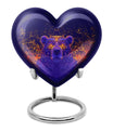 Heart themed bear urn