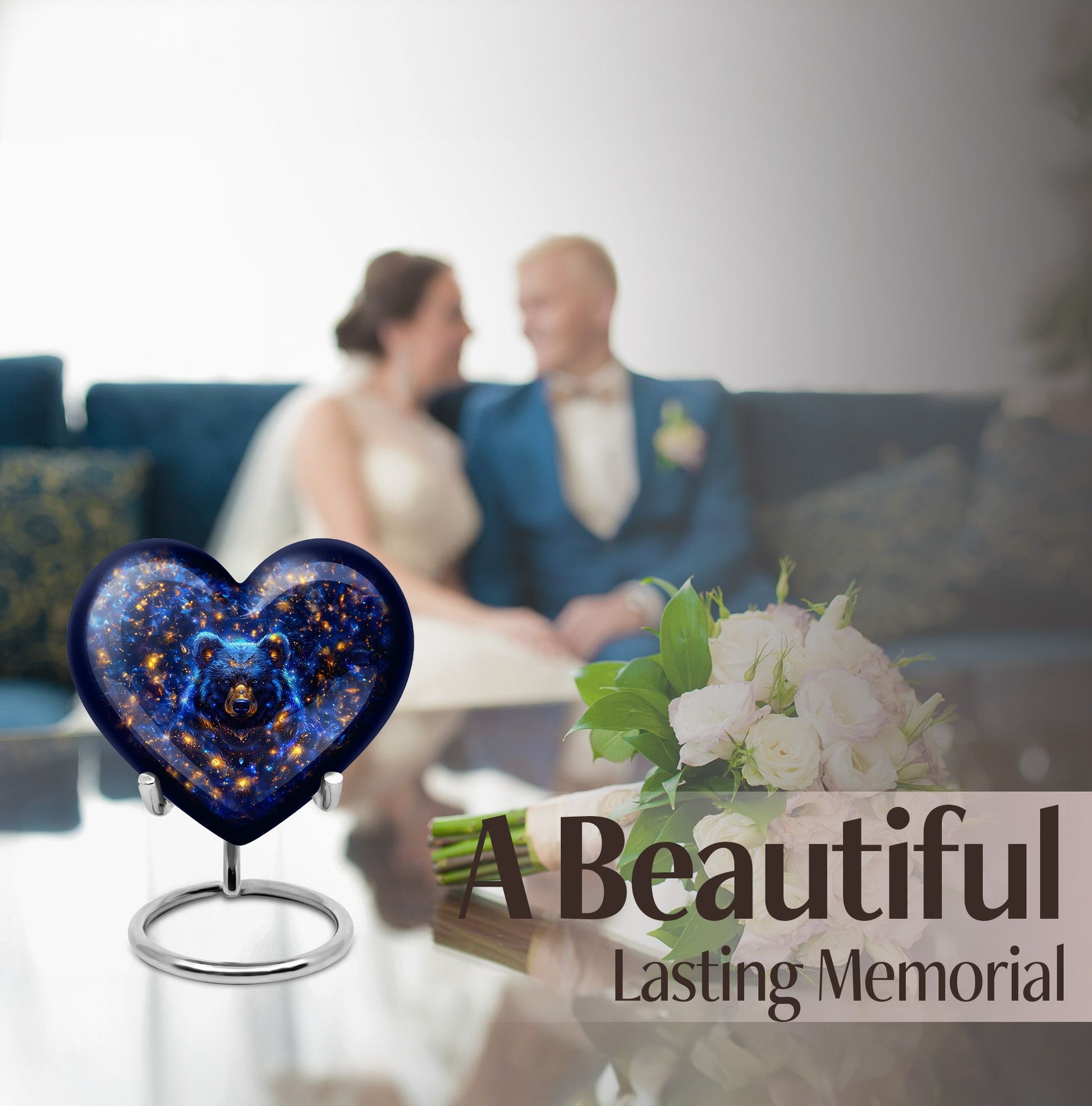  Urn for Ashes, Customizable Bear Urn 