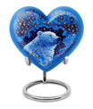 Heart-shaped 10-inch bear urn