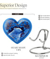 Heart-shaped 10-inch bear urn