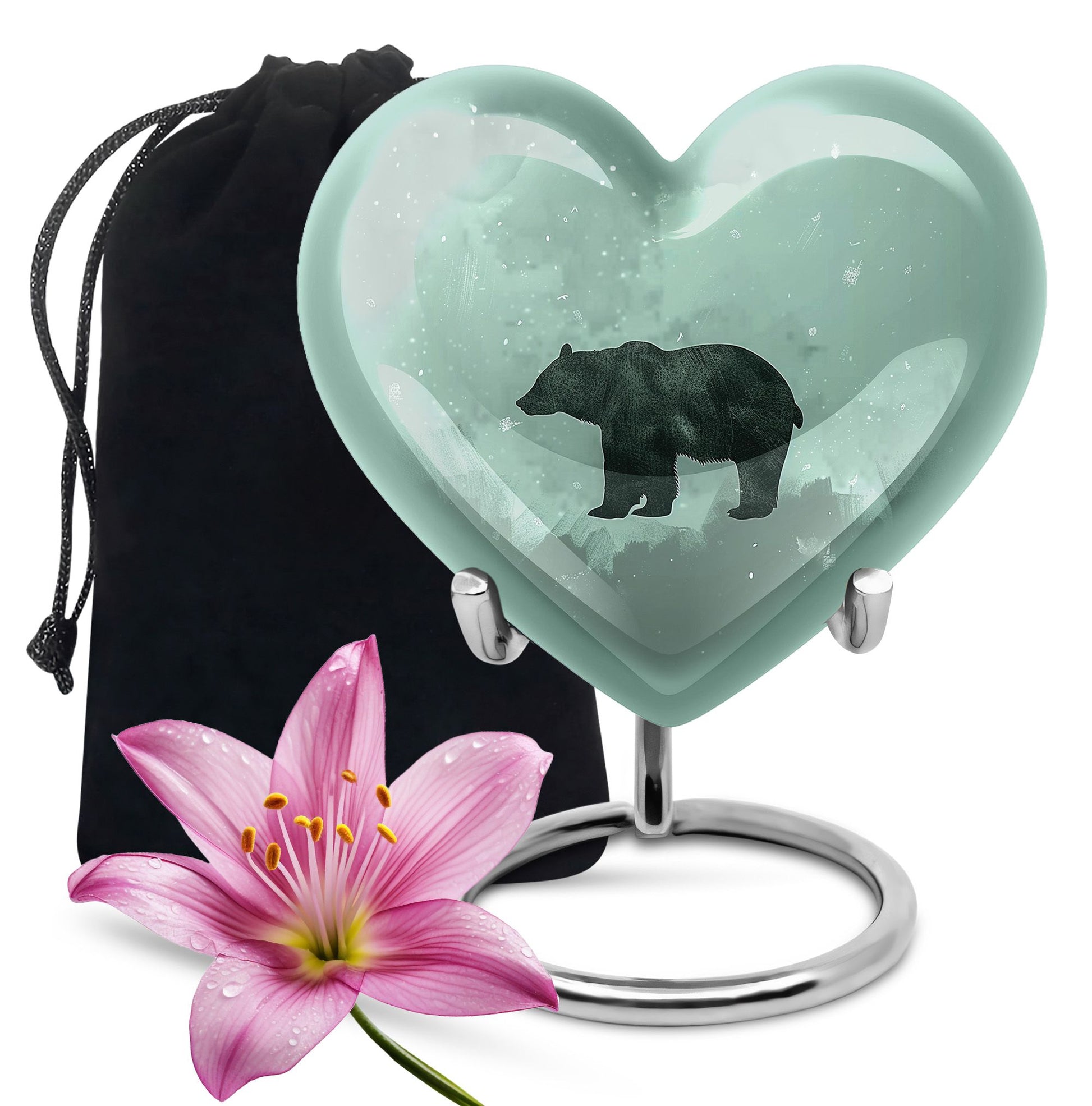 Heart Bear Urn for ashes