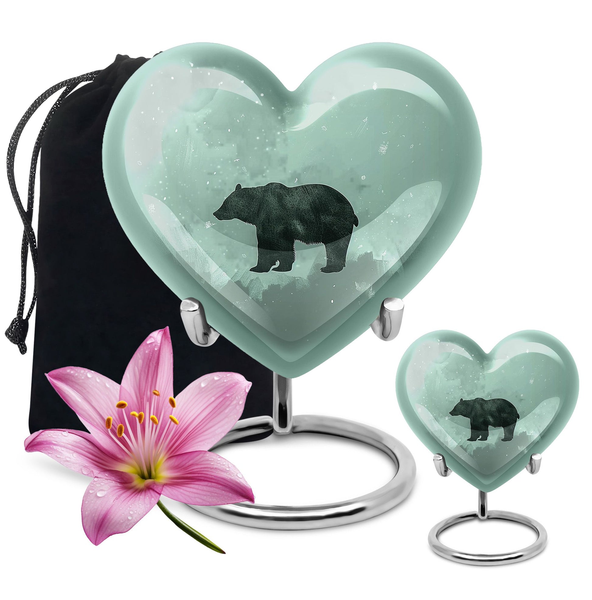 Heart Bear Urn for ashes
