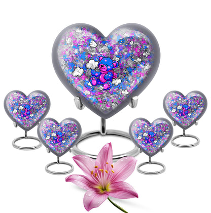  heart-shaped cremation medium urn 
