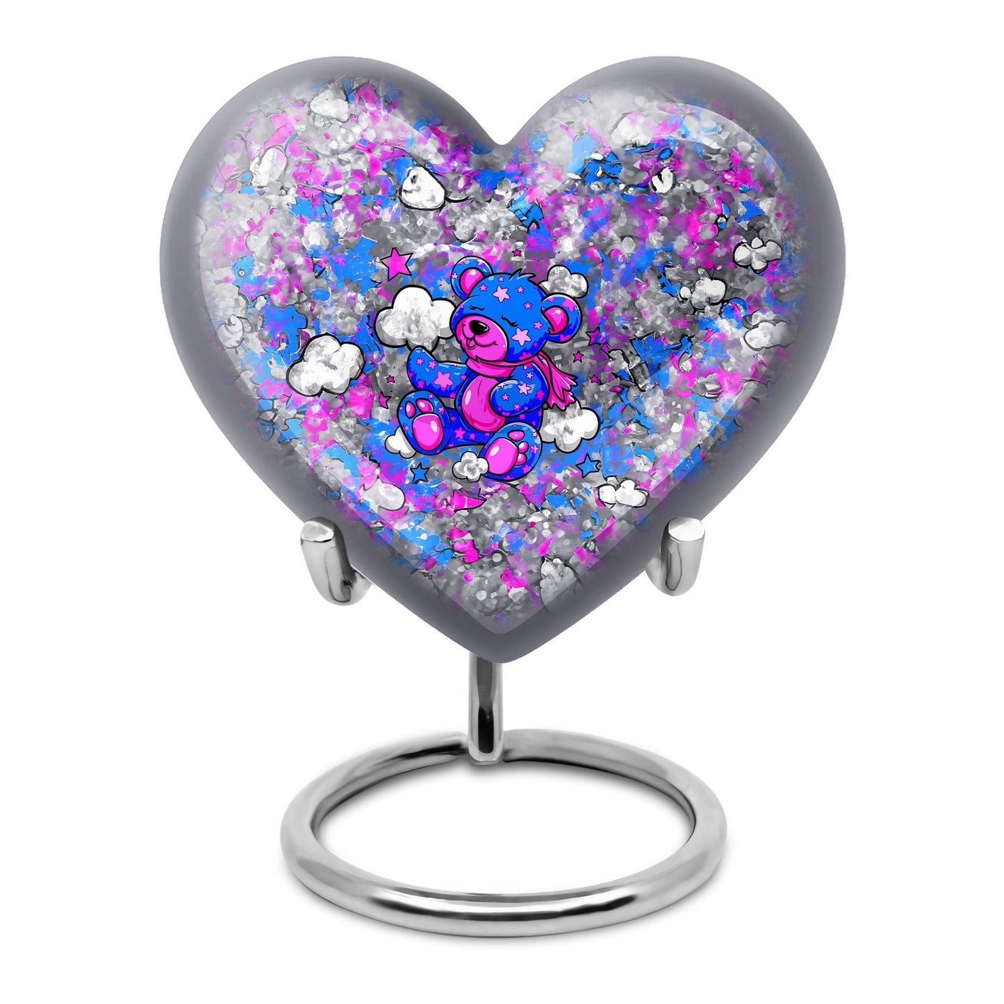  heart-shaped cremation medium urn 