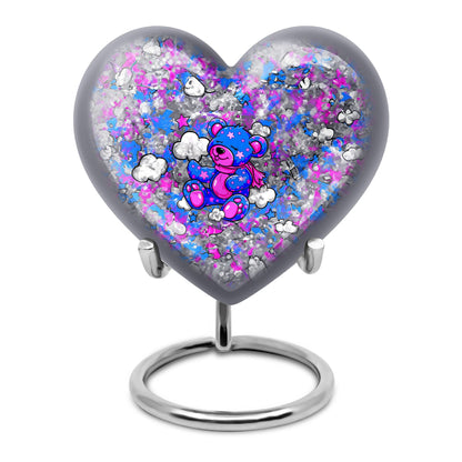  heart-shaped cremation medium urn 