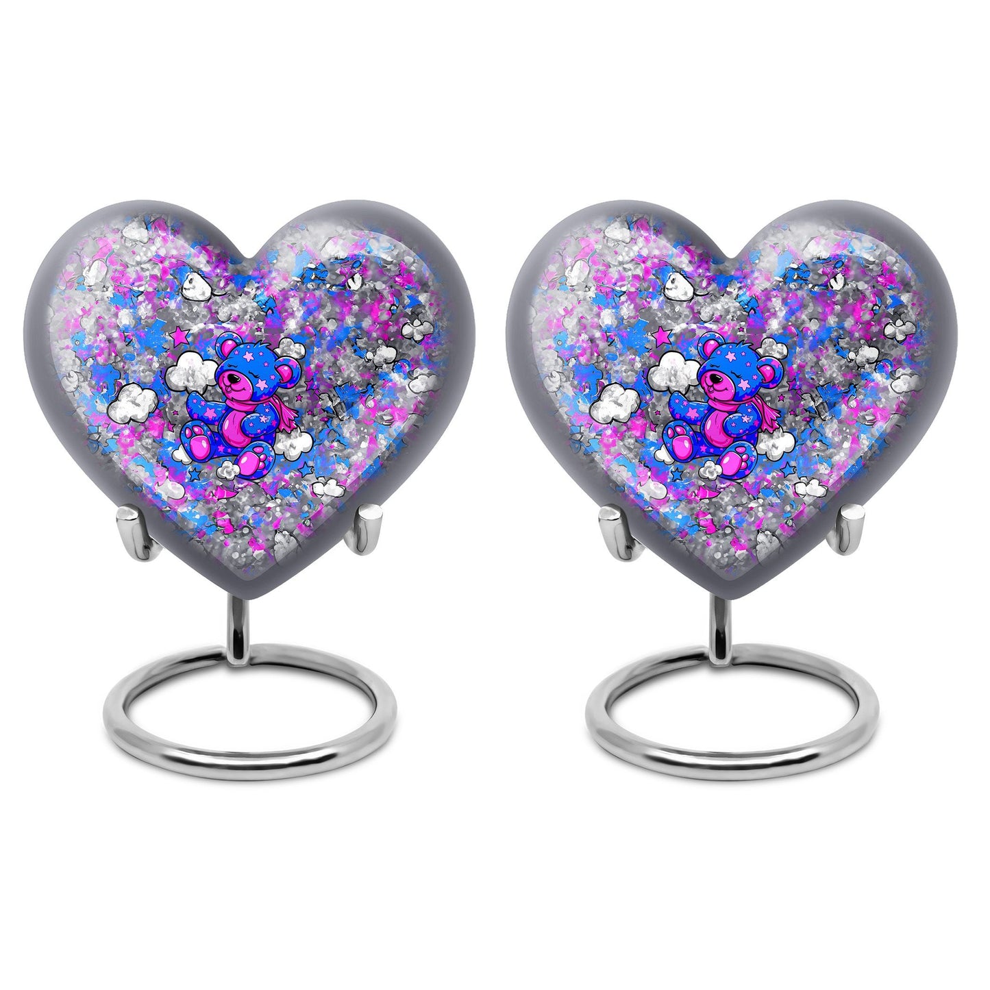  heart-shaped cremation medium urn 