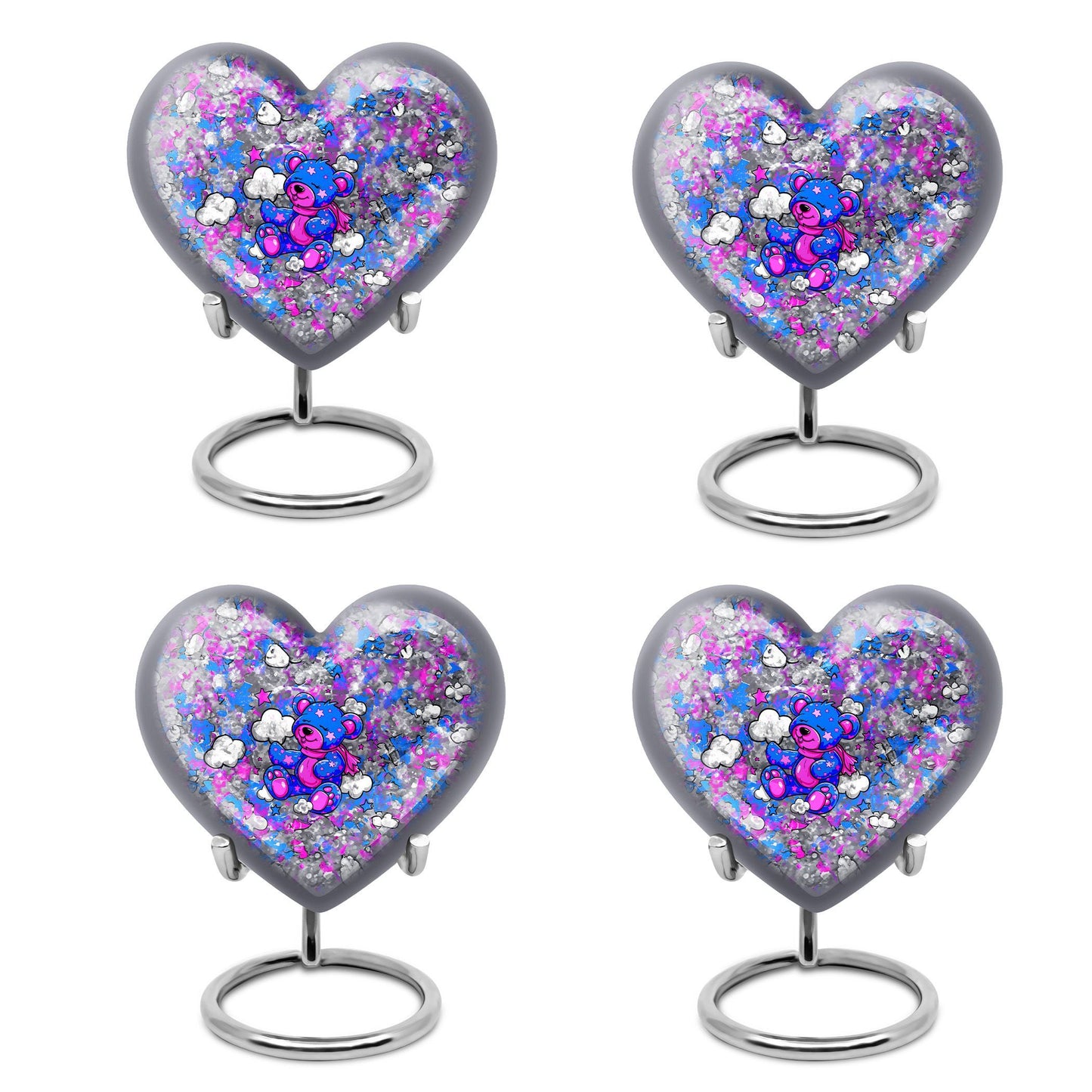  heart-shaped cremation medium urn 