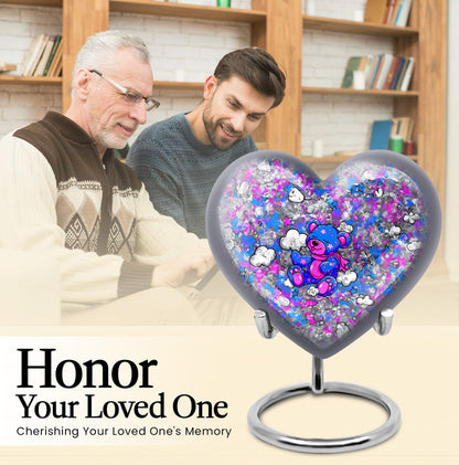  heart-shaped cremation medium urn 
