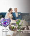  heart-shaped cremation medium urn 