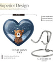 heart shaped bear urn