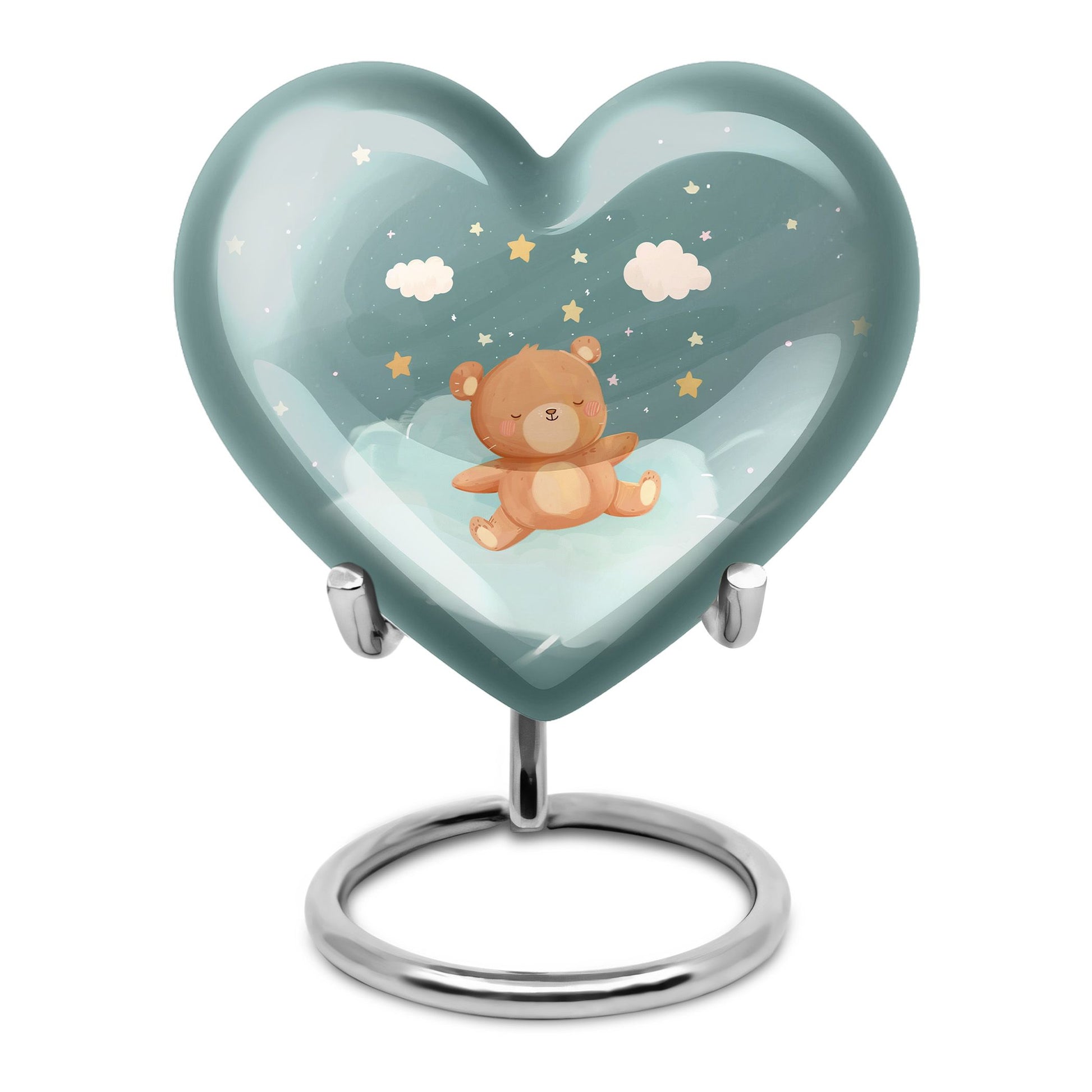 Heart Urn bear urn for woman ashes