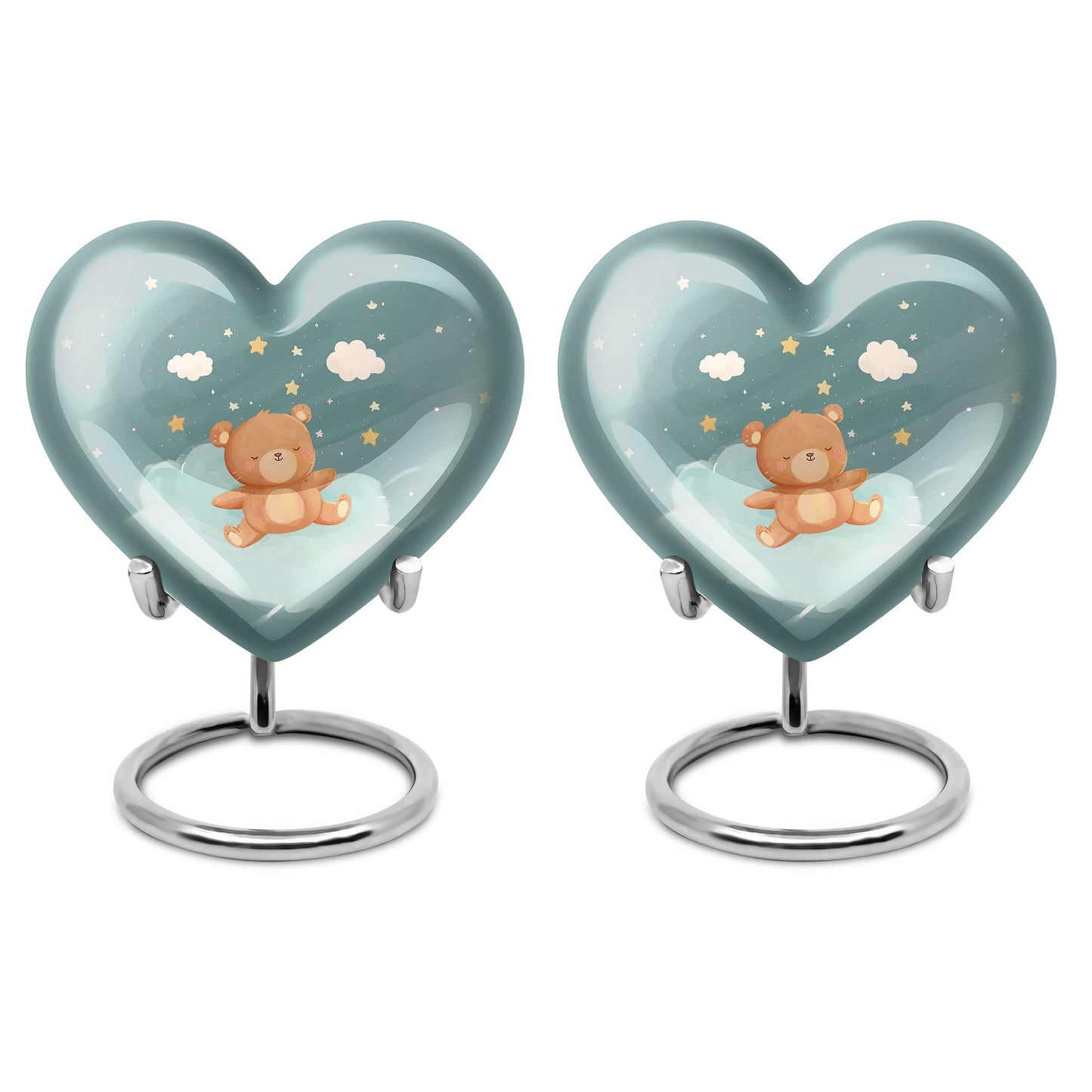 Heart Urn bear urn for woman ashes