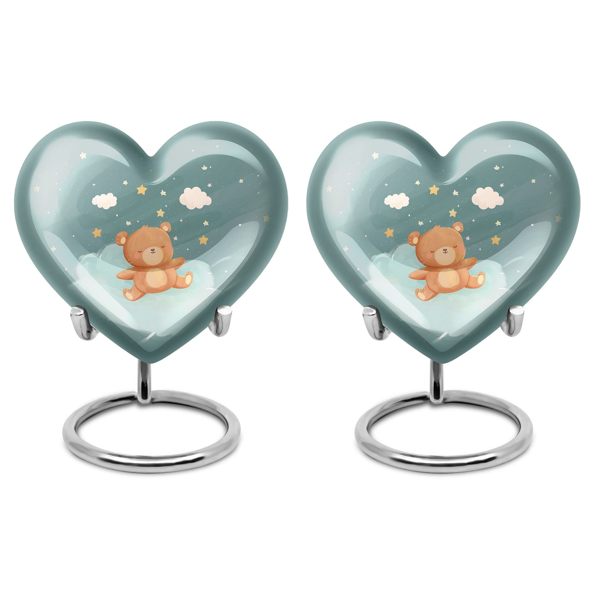 Heart Urn bear urn for woman ashes