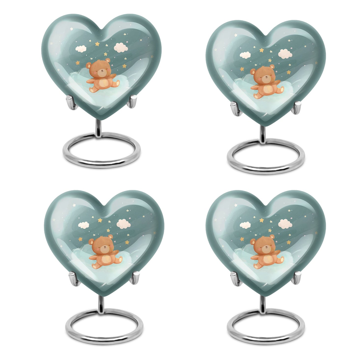 Heart Urn bear urn for woman ashes