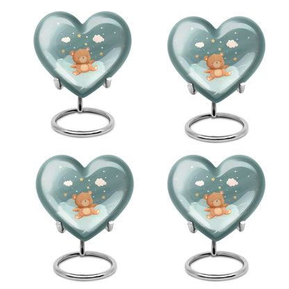 Heart Urn bear urn for woman ashes