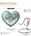 Heart Urn bear urn for woman ashes