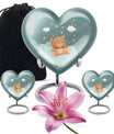 Heart Urn bear urn for woman ashes