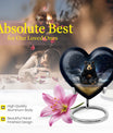10-inch heart design bear urn for memorial burial,