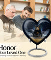 10-inch heart design bear urn for memorial burial,