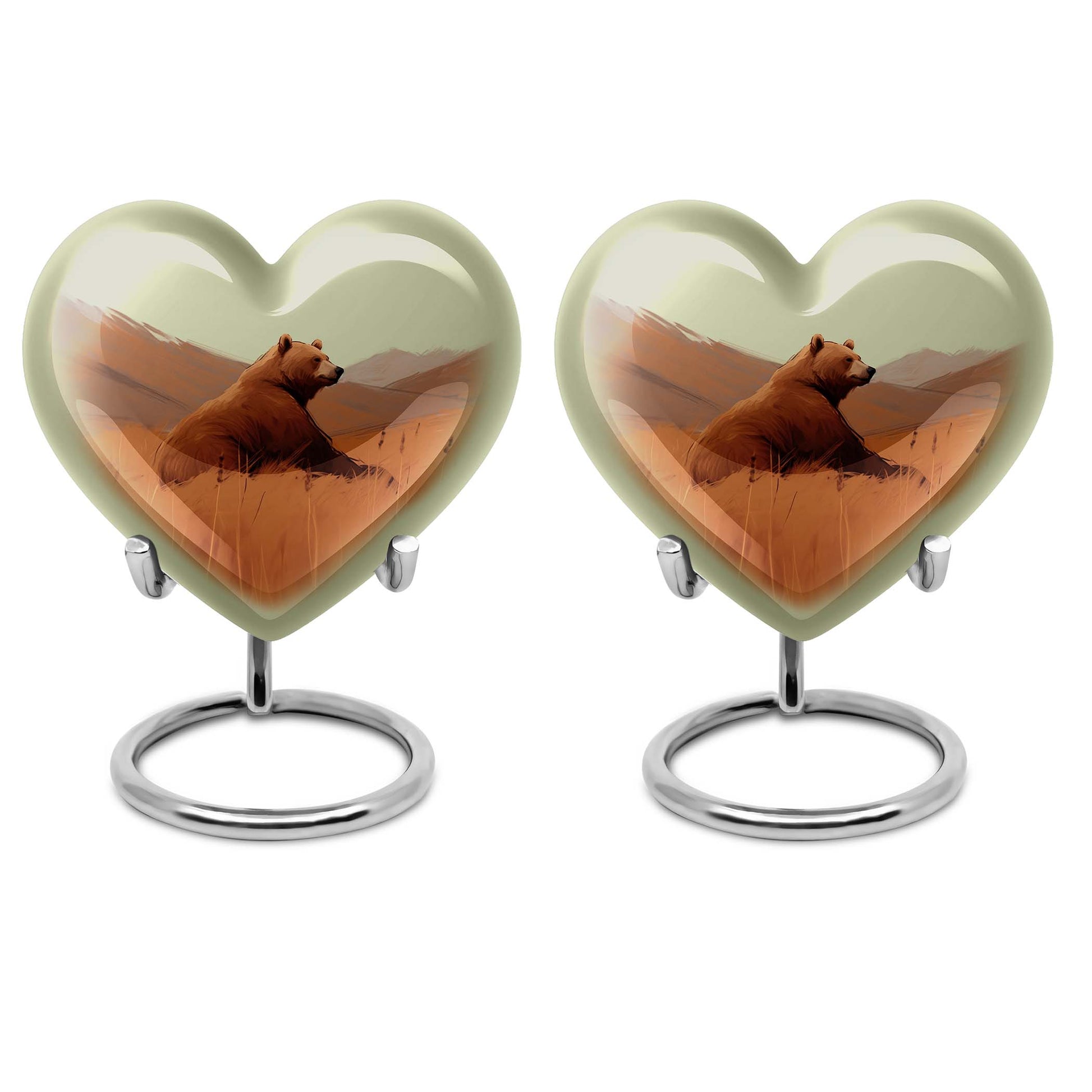 10-inch Heart urn for bear cremation
