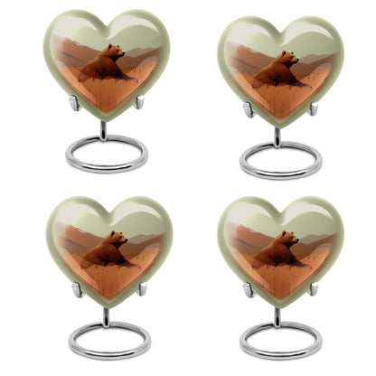 10-inch Heart urn for bear cremation