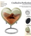 10-inch Heart urn for bear cremation