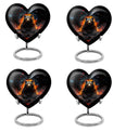 heart shaped bear urn for female