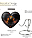 heart shaped bear urn for female
