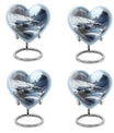 10-inch Mountains Urn, heart-shaped modern