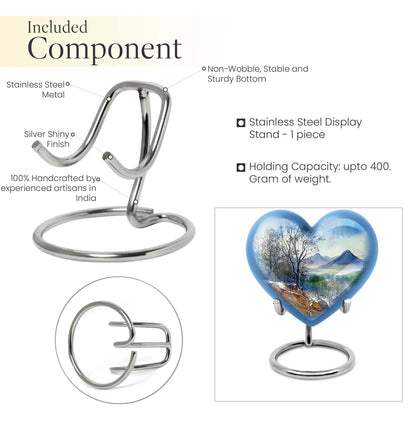 Heart Design Mountains Urn
