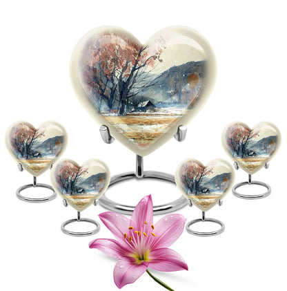 heart-shaped Mountains Urn
