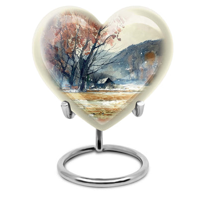 heart-shaped Mountains Urn