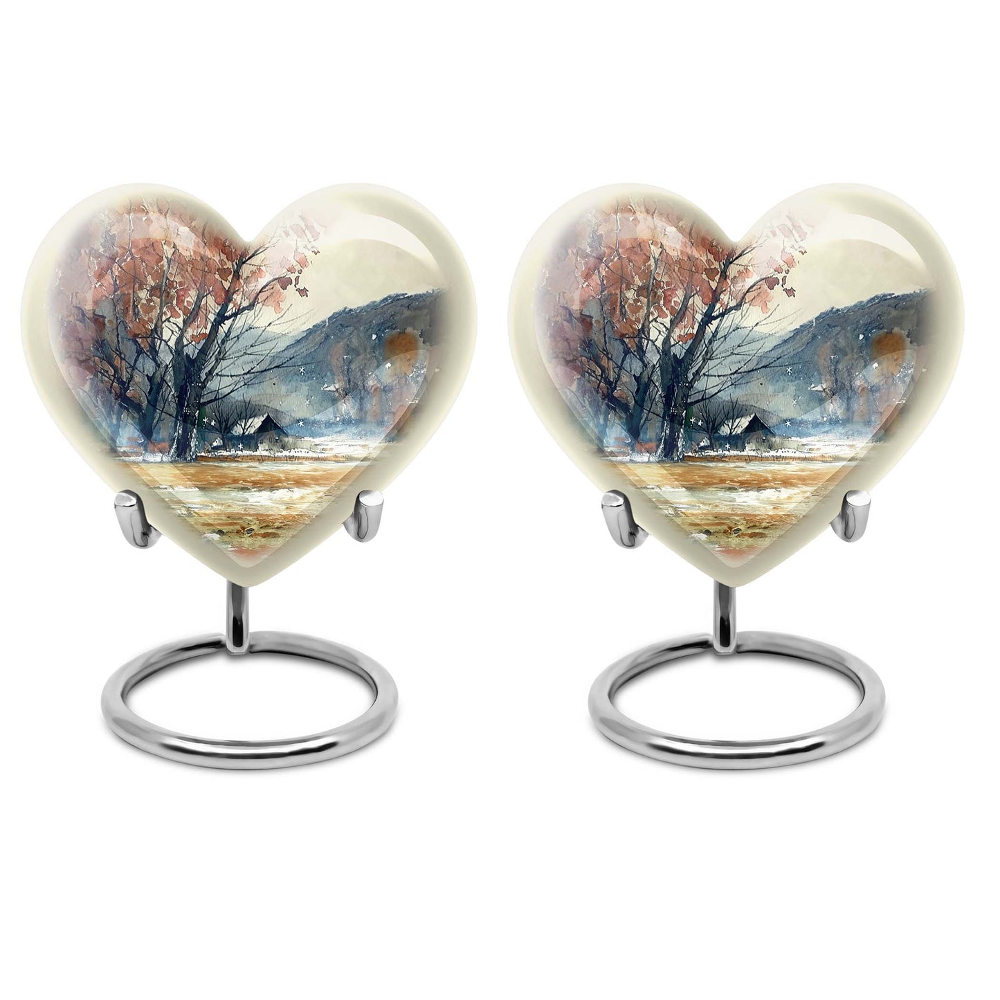 heart-shaped Mountains Urn