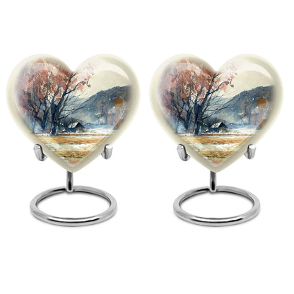 heart-shaped Mountains Urn