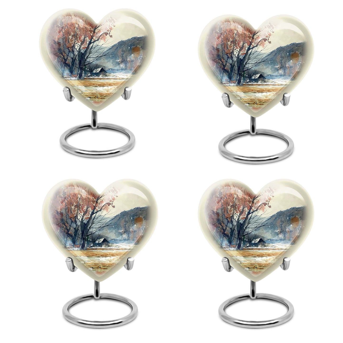 heart-shaped Mountains Urn