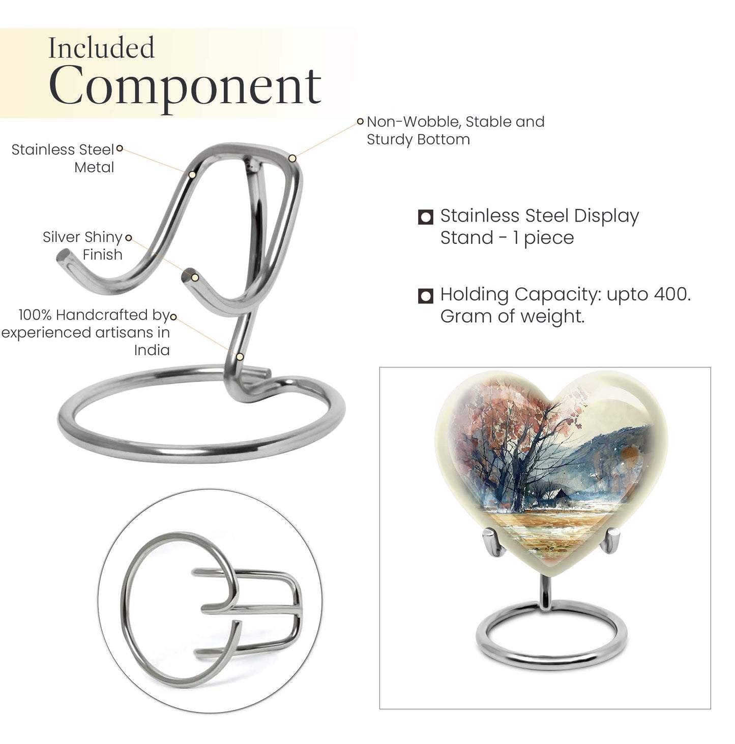 heart-shaped Mountains Urn