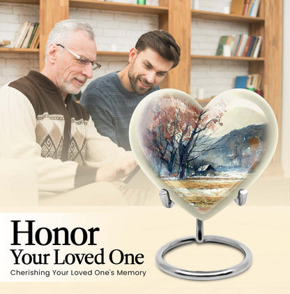 heart-shaped Mountains Urn