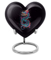  Dragon Urn for ashes, Heart Designed Memorial Urn 