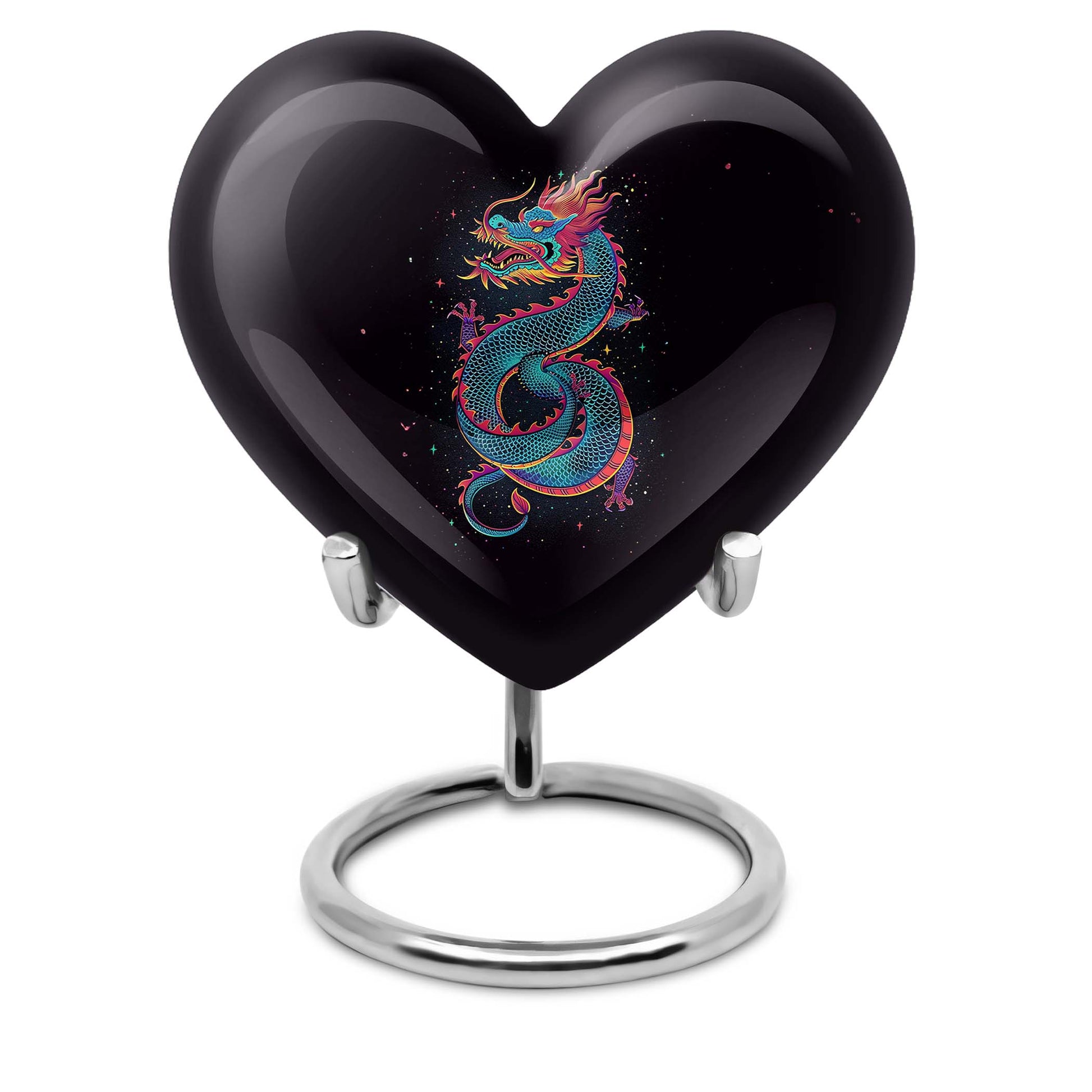  Dragon Urn for ashes, Heart Designed Memorial Urn 
