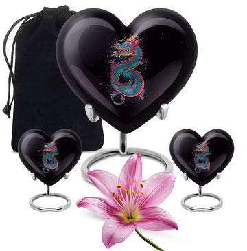 10 inch large Urn with 2 Keepsake 3 Inch Urns