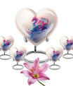 10-inch heart-shaped dragon urn, 