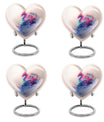 10-inch heart-shaped dragon urn, 