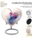 10-inch heart-shaped dragon urn, 